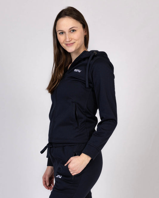 Zip Hoodie 'REST' - French Navy - Women