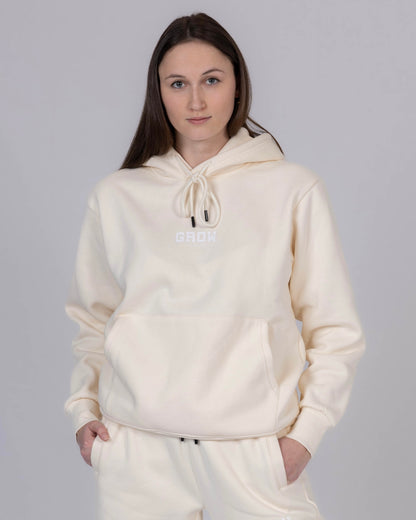 Bundle Hoodie & Jogger 'CURVED' - Beige - Women